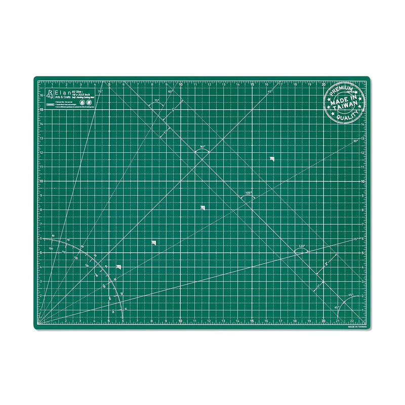 Cutting Mat A2 Green, Self Healing Cutting Mat 24 X 18 Inch, 5-Ply Craft Mat,