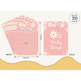 Baby Shower Bingo Game, Boho Daisy Baby Shower Game, Baby Shower Decorations, Gender Reveal Party Supplies, Set Of 30 Game Cards - Yx11