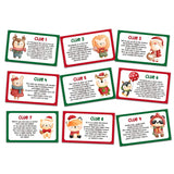Christmas Treasure Hunt Clues - Xmas Scavenger Hunt Clues - Outdoor Indoor New Year Riddles - Christmas Party Games For Kids Adults - New Year Party Activities & Decorations (13 Pack)-01