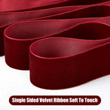 1.5" X 20 Yards Red Velvet Ribbon For Christmas Tree Wreath Decoration Handmade Crafts Ornaments Gift Wrapping & Bow Making