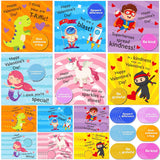 36 Pack Valentine'S Day Gift Cards For Kids Valentine Kindness Cards With Envelopes And Tokens For Valentine Party Favors, School Classroom Prizes, Exchanging Gifts