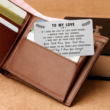 Valentines Day Gifts For Men Him, To My Love Wallet Card, I Love You Gifts For Him Her, I Cant Say I Love You Enough So This Is Your Reminder, Anniverary Gifts For Men Husband