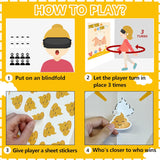 Baby Shower Games Party Favors, Pin The Sticker On The Diaper Funny Baby Shower Games For Adults Babyshower Decorations Party Suppiles - 46 Stickers