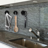 4Pcs Suction Cup Hooks For Shower, Silver Brushed Removable Shower Towel Suction Hooks For Bathroom Wall,Kitchen,Glass,Mirror,Reusable Suction Cup Wreath Hanger For Christmas Wreaths