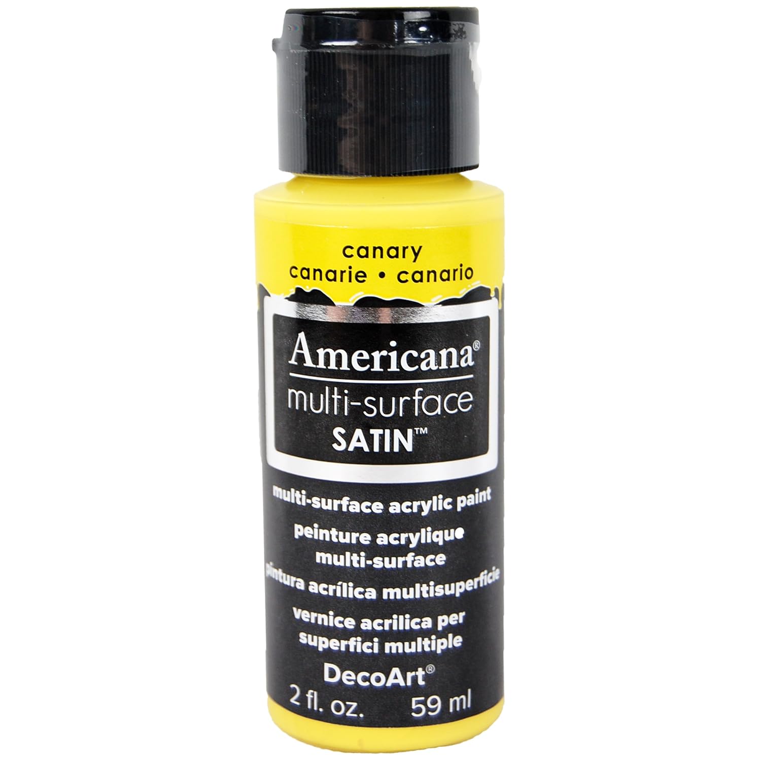 DecoArt Americana Multi-Surface Satin Acrylics Paint, 2-Ounce, Canary