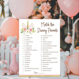 Unicorn Match Cartoon Parents Baby Shower Games — Pack Of 25 — Pink Girl Baby Shower Game, Magical Theme Match Famous Cartoon Parents Fun Co-Ed Shower Activity, Star Kids Match Game G640-Dpm
