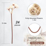 24 Stems Artificial Ranunculus Flowers - 96 Bloom Faux Silk Ranunculus Bouquet For Wedding Decorations, Home Décor, Holiday Arrangements & Large Event Centerpieces (Beige)