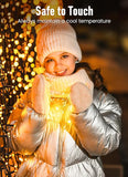 66FT 200 LED USB Fairy Lights Warm White Twinkle String Lights with Remote Timer Waterproof Silver Wire for Bedroom Christmas Decor