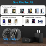 45W USB C Super Fast Charger with 10FT Type C Cable Fast Charging Block for Samsung Galaxy S26 S25 S24 S23 Tab S9