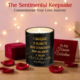 Valentines Day Gifts For Him Her - Vanilla Lavender Scented Candle 10Oz - Anniversary Birthday Gifts For Men Women Wife Husband Boyfriend Girlfriend Him Her, Valentines Candle