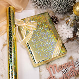 17 In X 32.8 Ft (46.5 Sq.Ft.) Holographic Wrapping Paper Roll, Gold Dots Gift Wrap For Wedding, Birthday, Christmas, Bridal Shower, Valentine'S Day, Baby Shower, Graduation, Disco Party