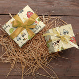 Farm Birthday Wrapping Paper For Kids Adults - Funny Gift Wrap With Tractors, Animals, Happy Birthday, Balloons, Floral & Tree Design For B-Day, Baby Shower - 40×28 Inches, 4 Sheets