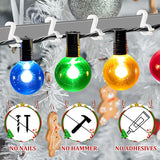 Holiday Light Clips,150 Pcs Holiday Light Clips Outdoor Lights Hooks For Christmas Party Light Strings Outdoor Hang Gutter Hooks Halloween Decoration?C?