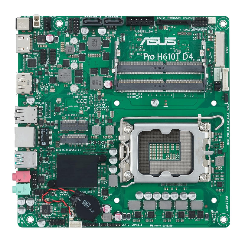 ASUS Pro H610T D4-CSM LGA 1700(Intel 12th Gen&Intel vPro)TCO-optimized Commerc