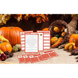 Thanksgiving Friendly Family Feud Game, Feud Trivia Quiz, Baby Shower Game For Family Activity (12 Question Cards & 3 Final Round Cards) Thanksgiving Games For Family Party Decorations Supplies-Sg4