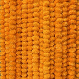 5 Pc - 5 Feet Marigold Garland |Indian/American Wedding Party Mantle Decoration, Faux Garlands Wedding Garland, Diwali Decoration, Spring Bush Floral!