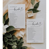 Bridal Shower Games Who Knows The Bride Best, Fun Activities For Weddings, Bridal Showers And Bachelorette Parties (White)