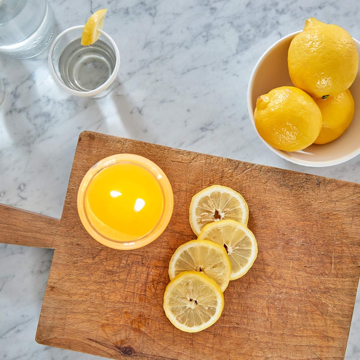 Fresh Lemon Large Apothecary Jar, Scented Candle, Yellow, 21.25 Oz.