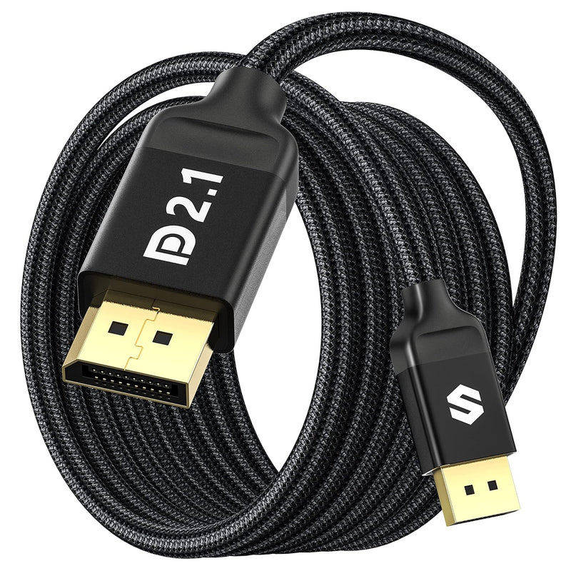 Displayport 2.1 Cable 10Ft, Dp 2.0 Cable [16K@60Hz,8K@120Hz, 4K@240Hz, 2K@360H