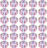 50 Pack Battery Operated Rainbow Fairy Lights 7FT 20 LED String Lights 3 Modes Waterproof Twinkle Lights for DIY Wedding Party Decor