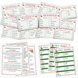 Christmas Friendly Feud Quiz, Family Game Night, Baby Shower Cards For Adults, 12 Question & 3 Final Round Cards, Party Favors Supplies-Mq6