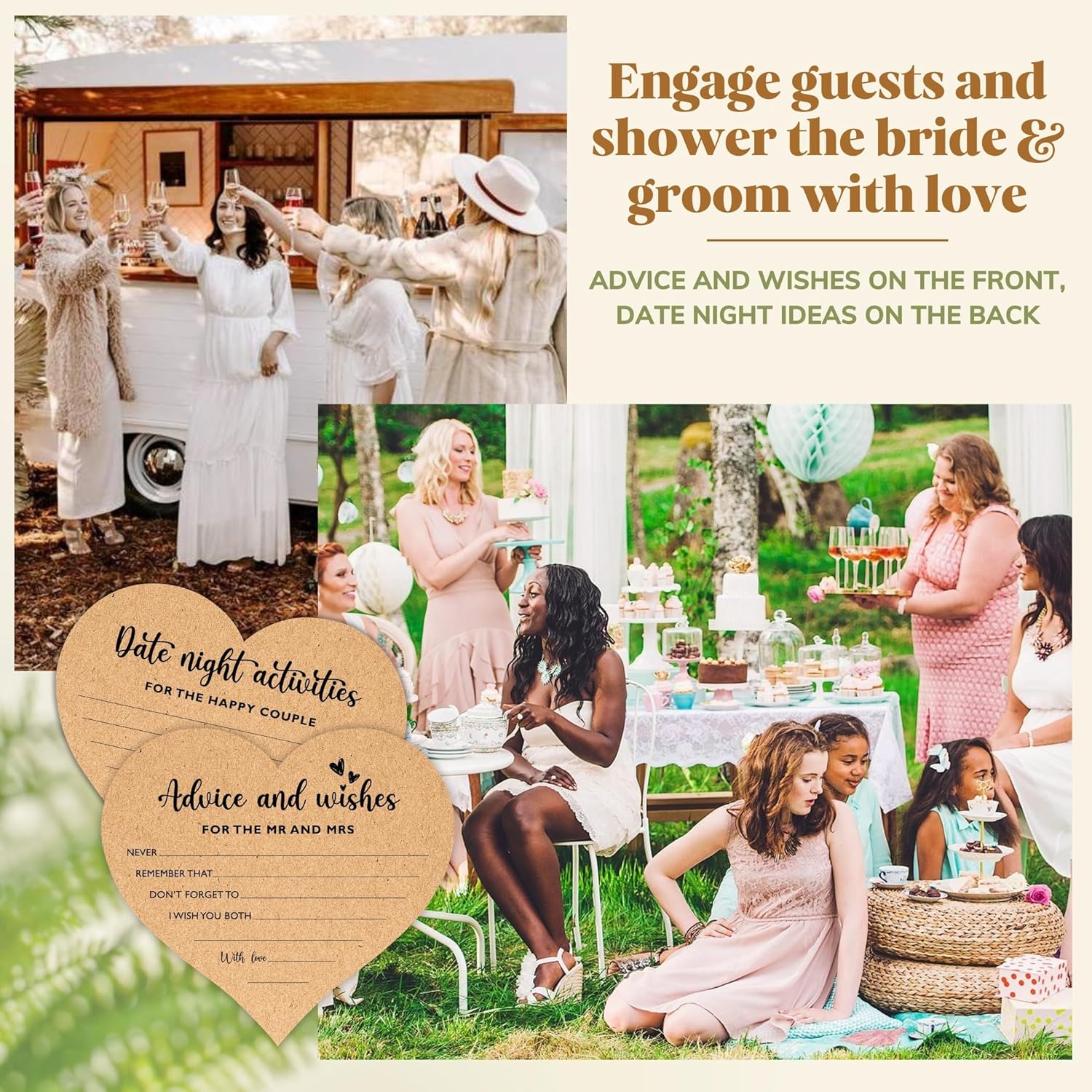 Advice And Wishes For The Mr And Mrs - Wedding Advice Cards For Bridal Shower Games, Advice For The Groom And Bride, Wishes For Bride Wedding Shower Decoration, Date Night Well Wishes Card