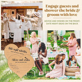 Advice And Wishes For The Mr And Mrs - Wedding Advice Cards For Bridal Shower Games, Advice For The Groom And Bride, Wishes For Bride Wedding Shower Decoration, Date Night Well Wishes Card