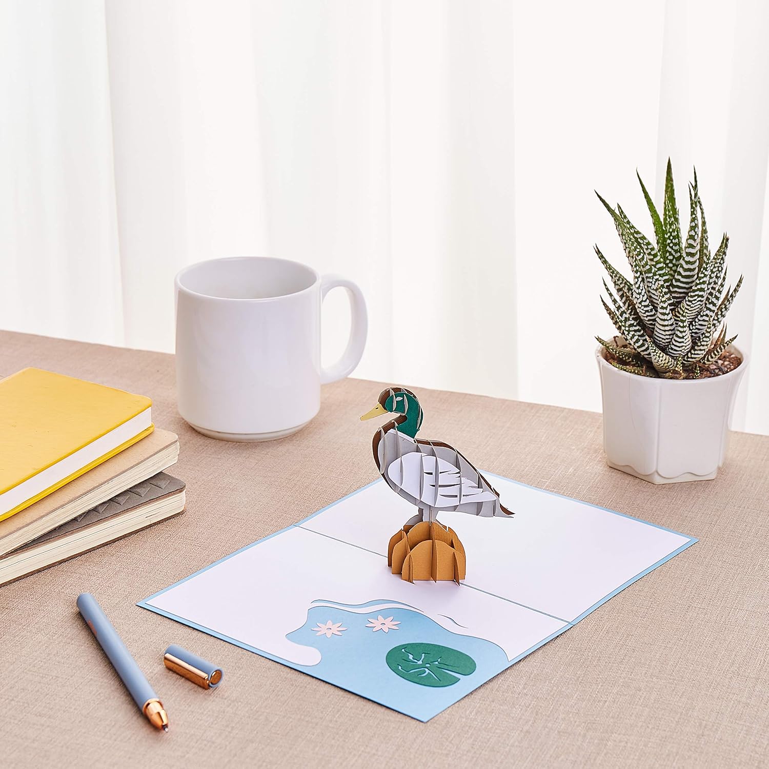 Duck Pop Up Card, Blank Duck 3D Birthday Card, Duck Card, Duck Gift, Duck Thank You Card, Get Well, Just Because, Anniversary, Card For Mom, Card For Grandma, Duck Gift, Birthday Cards Women