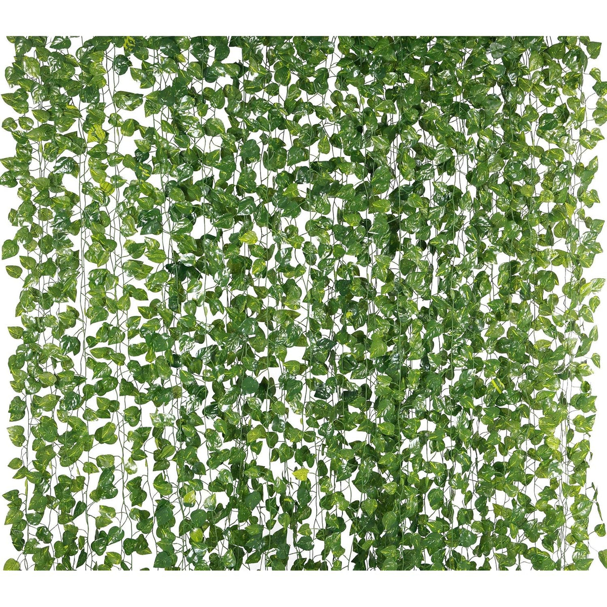 78-Ft 12 Pack Silk Artificial Ivy Vines Leaf Garland Plants Hanging Wedding Garland Fake Foliage Flowers Home Kitchen Garden Office Wedding Wall Decor