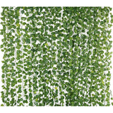 78-Ft 12 Pack Silk Artificial Ivy Vines Leaf Garland Plants Hanging Wedding Garland Fake Foliage Flowers Home Kitchen Garden Office Wedding Wall Decor