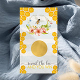 Bee Baby Shower Games Gender Neutral - 30 Pack - Scratch Off Raffle Game Cards - Fun Bridal Activities For Weddings & Engagement Parties - Bumblebee Boho Floral Theme