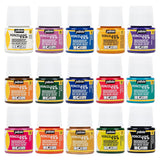 Pebeo Porcelaine 150 China Paint Set Each Package Discovery 15 Various 45 ml Paint Bottle 1.5 fl oz 2 Pieces Pebeo Taklon Synthetic Bristle Brush Water Based Non Toksic