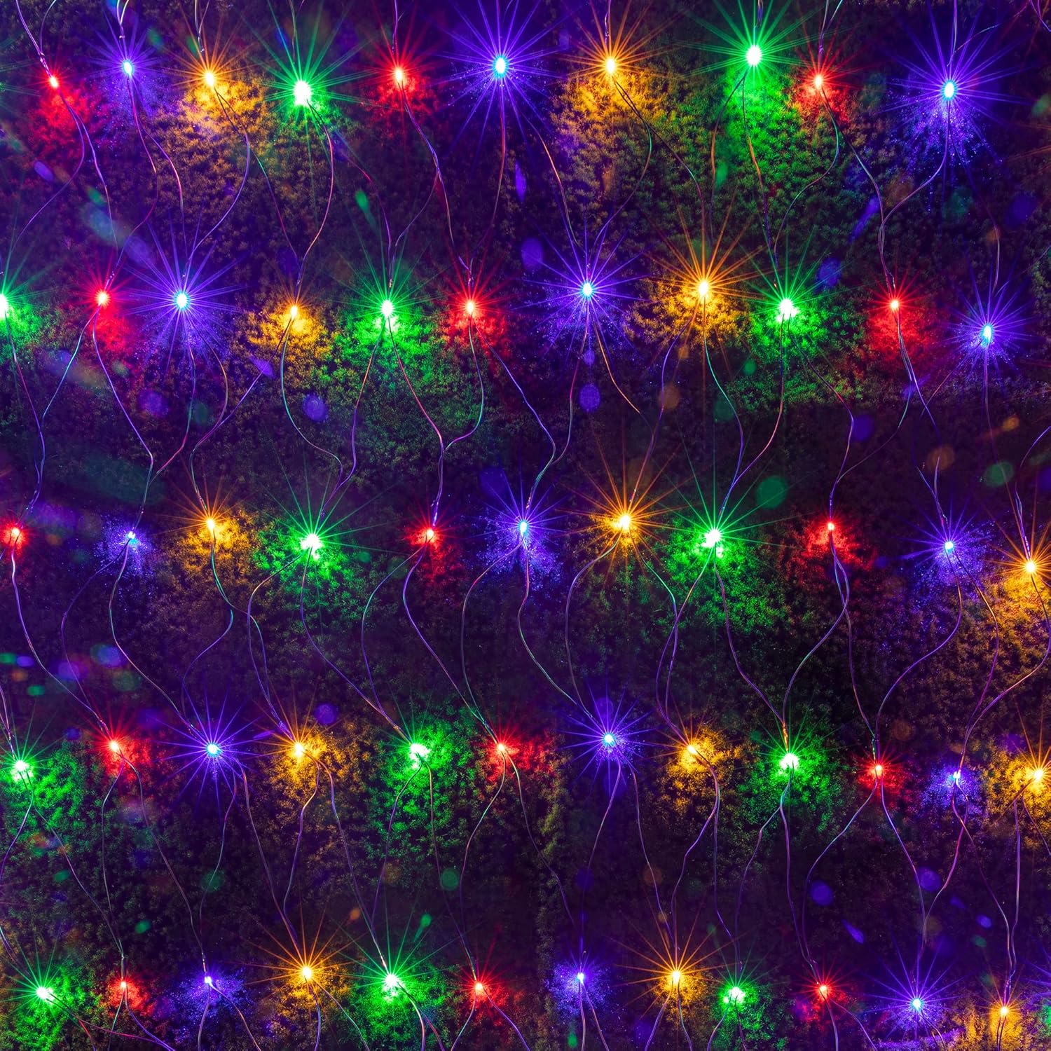 200 Led 9.8Ft X 6.6Ft String Lights Net Mesh Christmas Lights 8 Modes For Christmas Wedding Party Home Garden Lawn Bushe