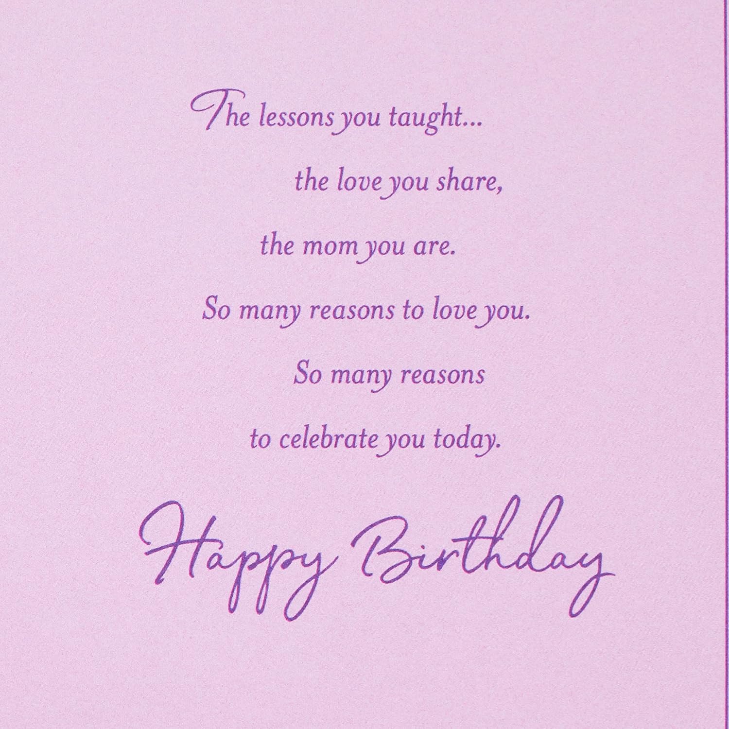 Hallmark Birthday Greeting Card for Mom (Purple Flower)