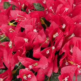 Bougainvillea Artificial Flowers Outdoor Decor – 2Pcs Faux Silk Vines, Uv Resistant Bougainvillea Hanging Garland For Front Porch, Balcony, Planter, Summer Decorations, Red