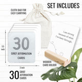 Healing Grief Affirmation Cards - Grief Gifts For Loss Of Grandmother, Comfort Cards For Bereavement Gifts, Sympathy Card For Loss Of Dad Mom, Memorial Sympathy Gift For Loss Of Loved One
