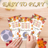 Thanksgiving Scratch Off Game Cards, Reveal A Pumpkin You'Re A Winner - Fall Scratch Off Cards, Thanksgiving Harvest Party Game For Adults Family, 50Pcs Fun Dinner Party Gifts Supplies Decor -A01