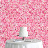 Flower Wall Panel Set, U'Artliens Artificial Wall Flower Backdrop 24X16 Inch 3D Silk Hydrangea Rose Floral Panel For Photo Background Home Party Wedding Backdrop Decoration (2Pcs, Pink)