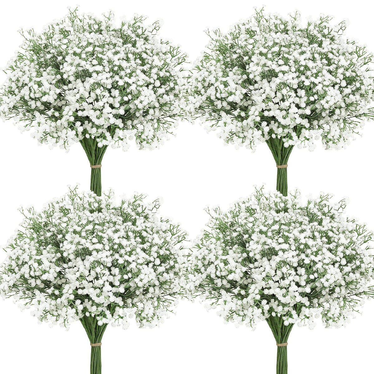 30 Pcs Babys Breath Artificial Flowers, 22" Fake Gypsophila Flowers With Long Stems Real Touch Faux Greenery Plants Diy Flores Bouquet For Vase Wedding Floral Party Outdoor Garden Home Decor