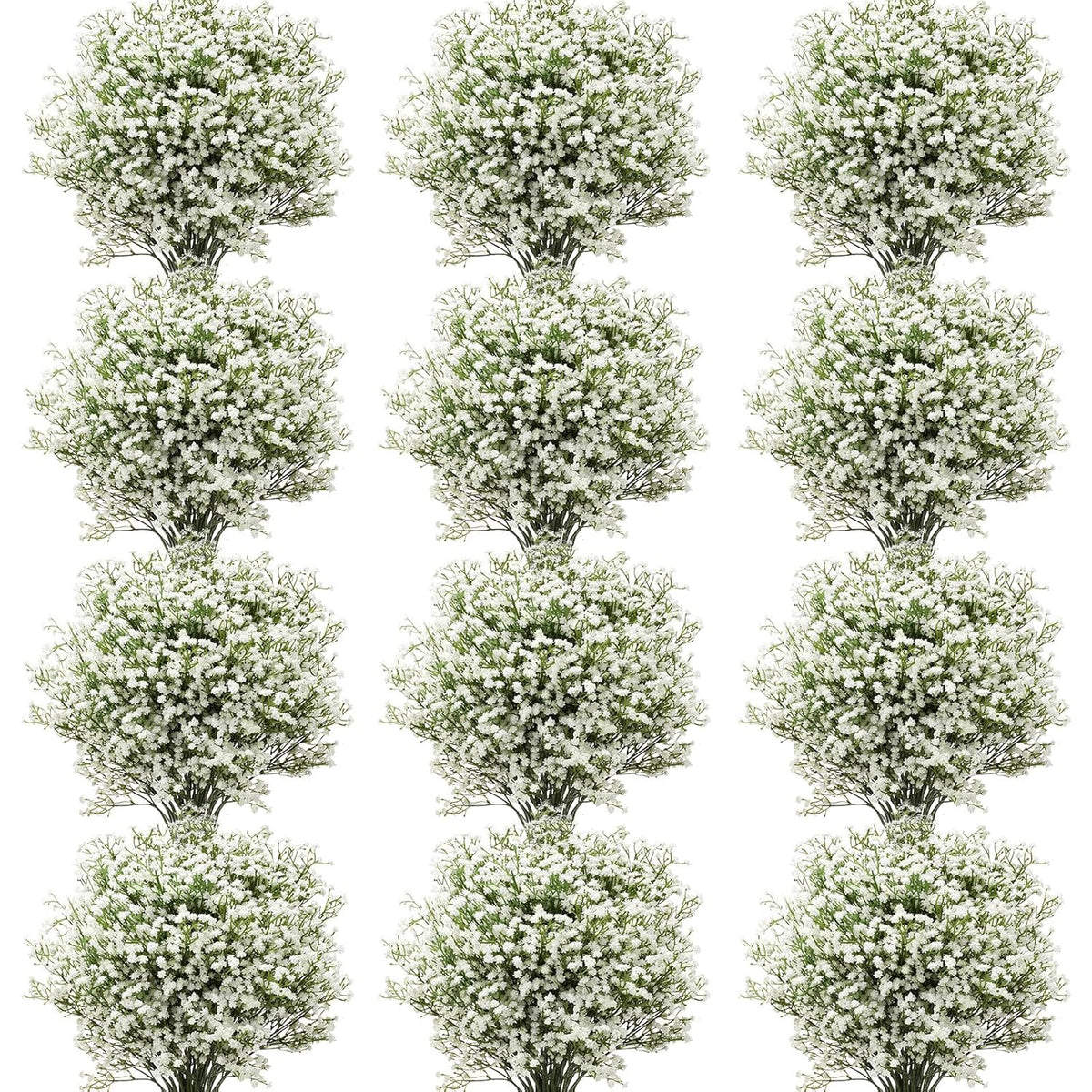 200 Pcs Babys Breath Artificial Flowers Gypsophila Artificial Flowers Wedding Party Decoration Faux White Flowers Bulk Floral Arrangement For Home Decoration Garden Office