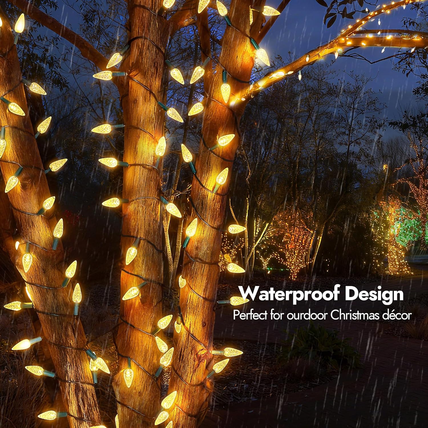 C6 Battery Operated Christmas Lights 60 Led 20Ft String Lights With 8 Modes, Auto Timer, Waterproof For Indoor Outdoor C