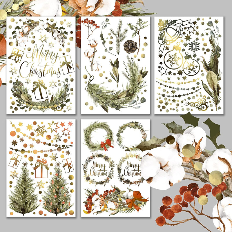 Decoupage Paper Pack (15 Sheets 8"X11") Christmas Tree And Wreath Composition