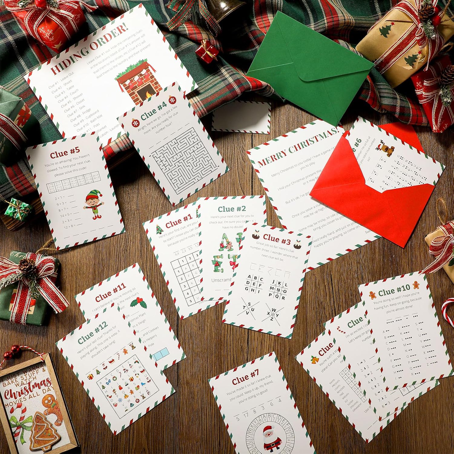 Christmas Scavenger Hunt Game Christmas Party Games For Adults Winter Holiday Birthday Party Supplies Xmas Indoor Holiday Treasure Hunt Game Supplies