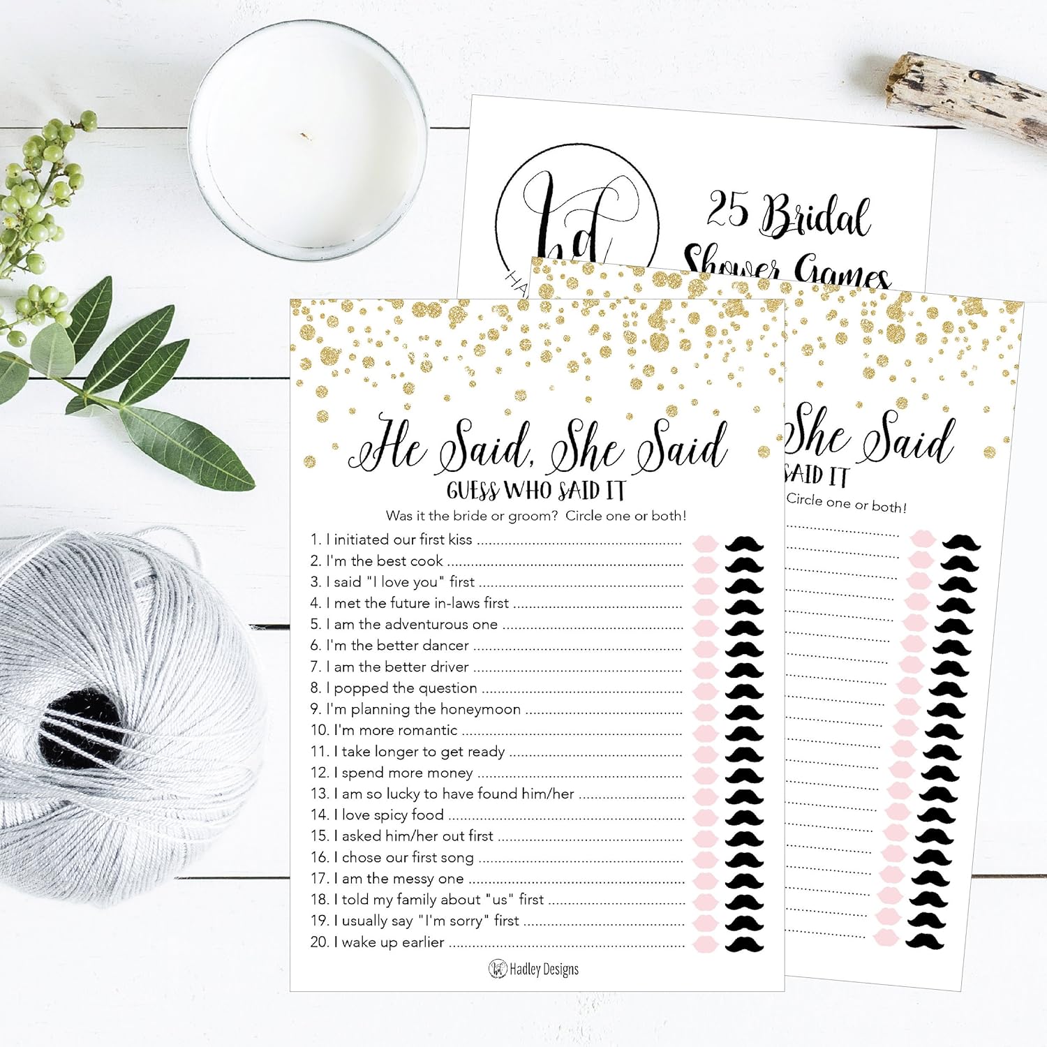 Gold Bridal Shower Games For 25 Guests – Fun And Hilarious Bridal Games For Showers, Wedding Shower, Engagement, Classy Party Activities