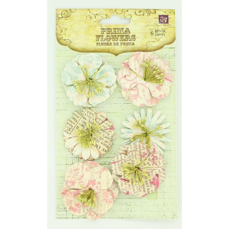 539948 Shabby Chic Flower Embellishments, Patterned