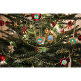 1000Pcs Christmas Stickers Roll - 8 Designs 1 Inch Assorted Xmas Stickers, Festive Self-Adhesive Round Labels For Envelopes, Cards, Gift Wrapping, Sealing, Holiday, New Year Party Decorations
