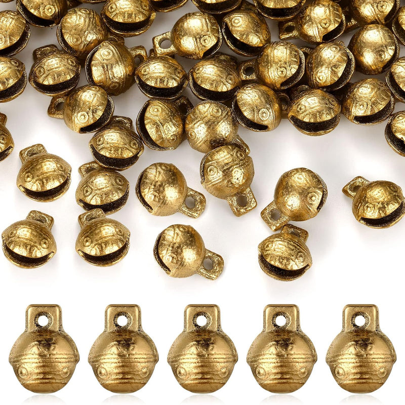 60 Pcs Vintage Brass Bells Mini Craft Bells Small Tibetan Bells For Crafts Diy