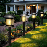 12 Pack Solar Pathway Lights Waterproof Black Landscape Lights for Garden Yard Walkway