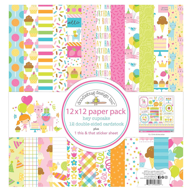 6690 Hey Cupcake Paper 12X12 Pack