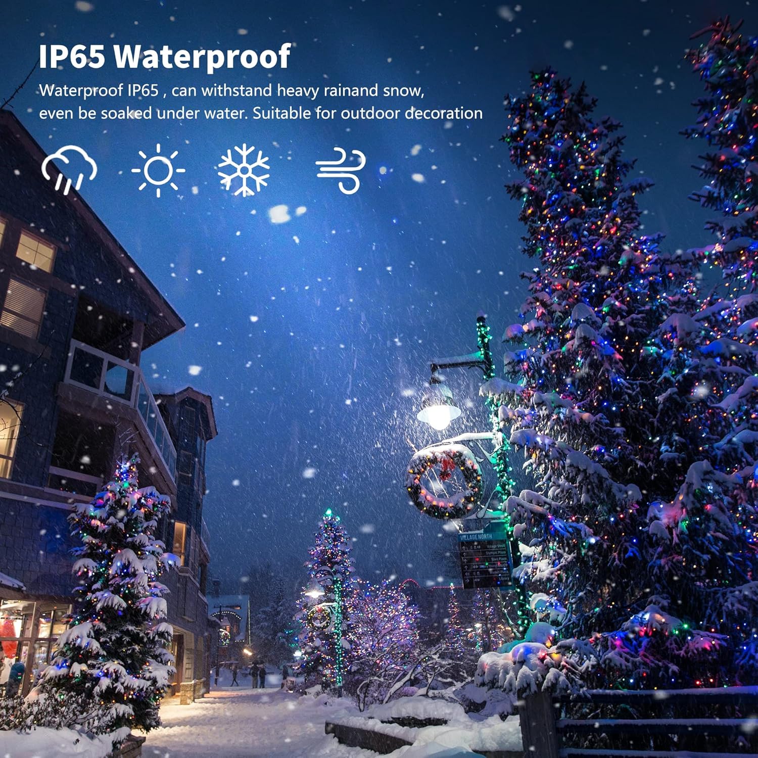 1000 Led Fairy String Lights, 328Ft Long Outdoor Christmas Lights, Waterproof Ip65 Green Pvc Copper Wire Lights, 8 Light